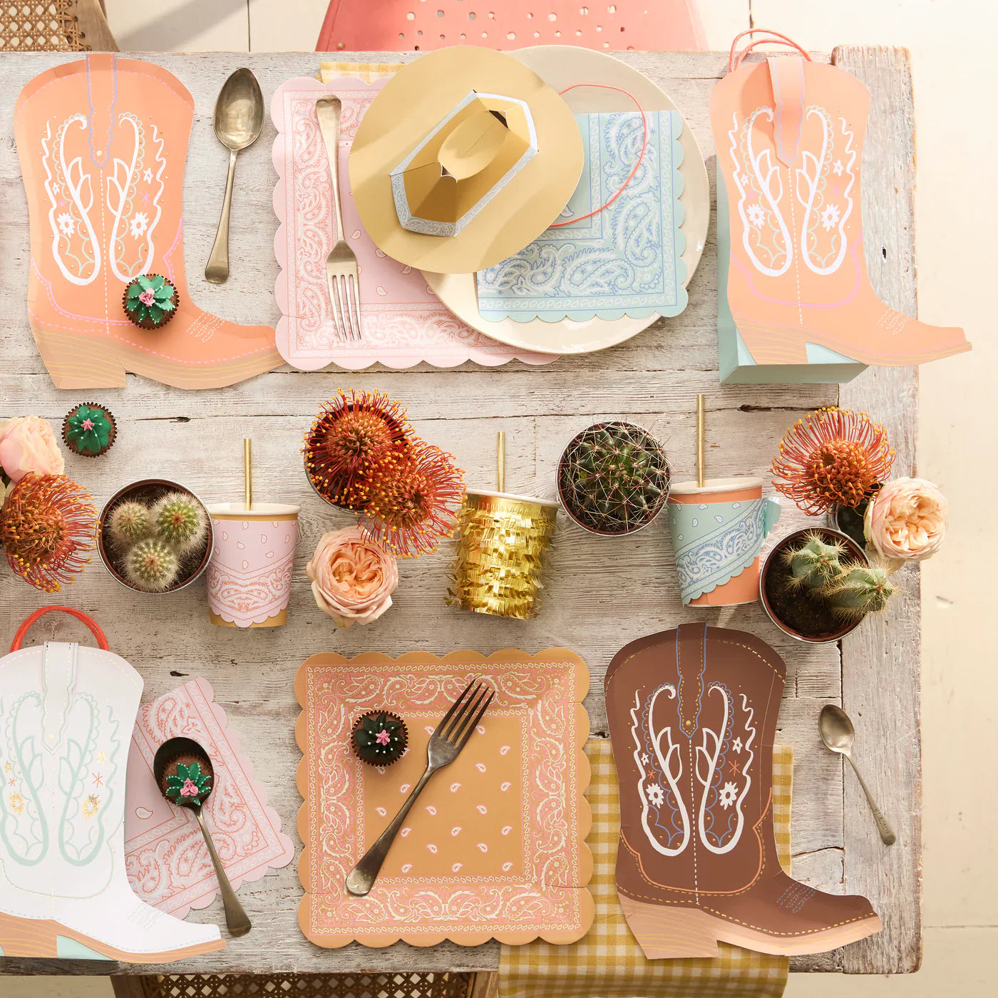 Western Party paper tableware by Meri Meri.