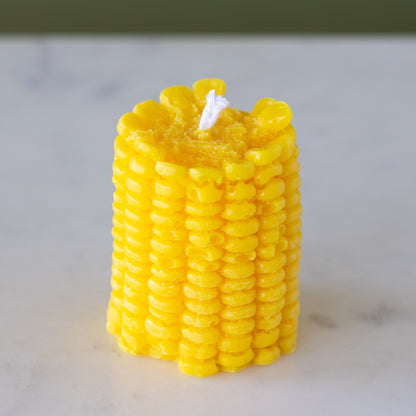 Corn Pillar Candle.