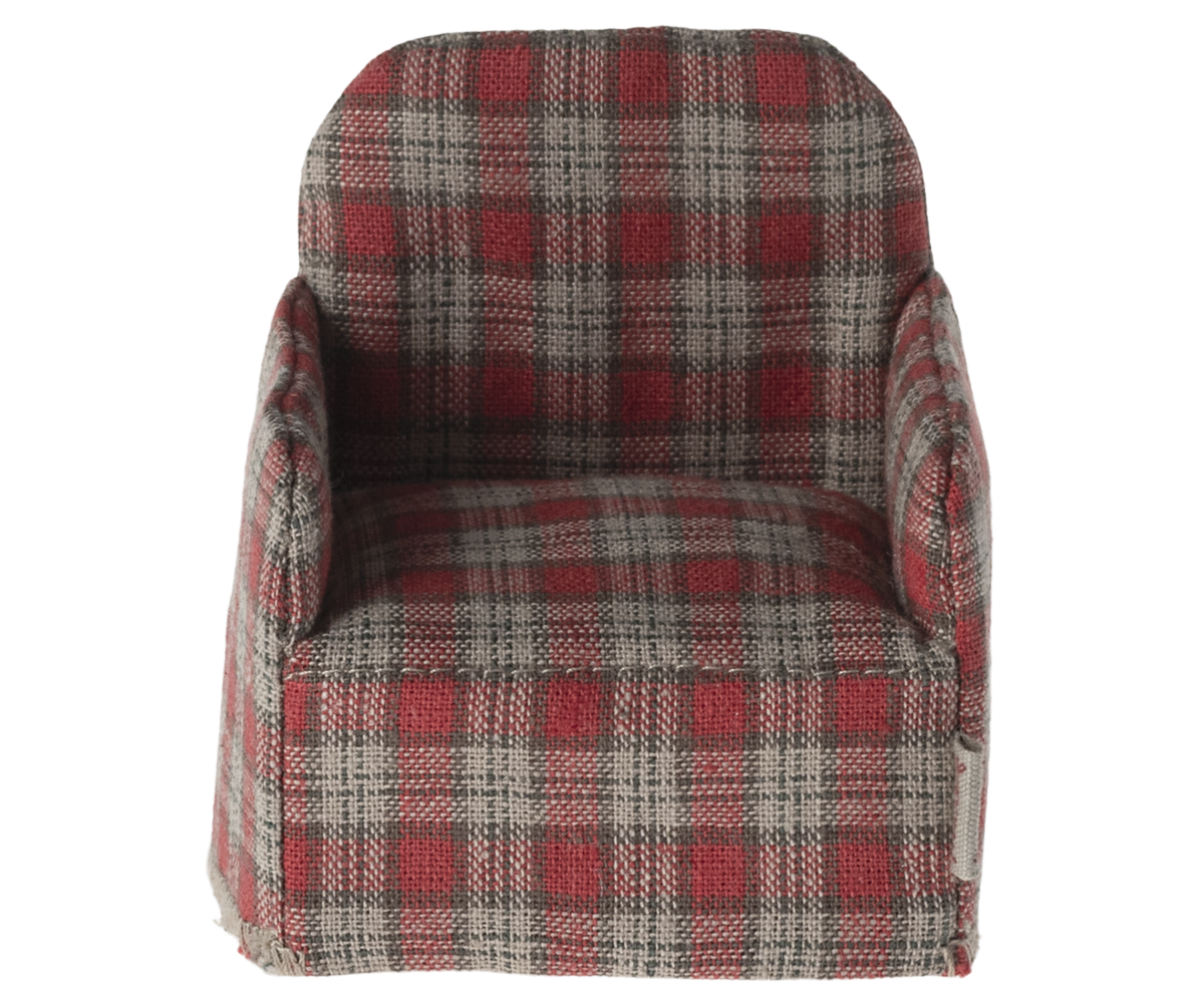 Chair, Mouse- Red Checker