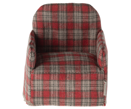 Chair, Mouse- Red Checker