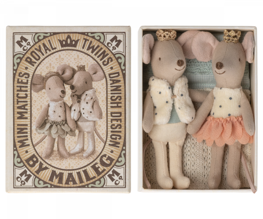 Royal Twins, Little Sister and Brother in Matchbox