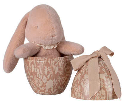 Powder plush bunny in an enamel Easter Egg by Maileg.