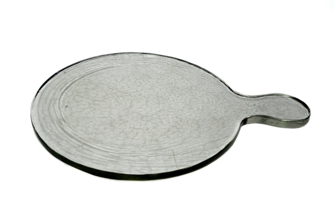 Round Glass Serving Board