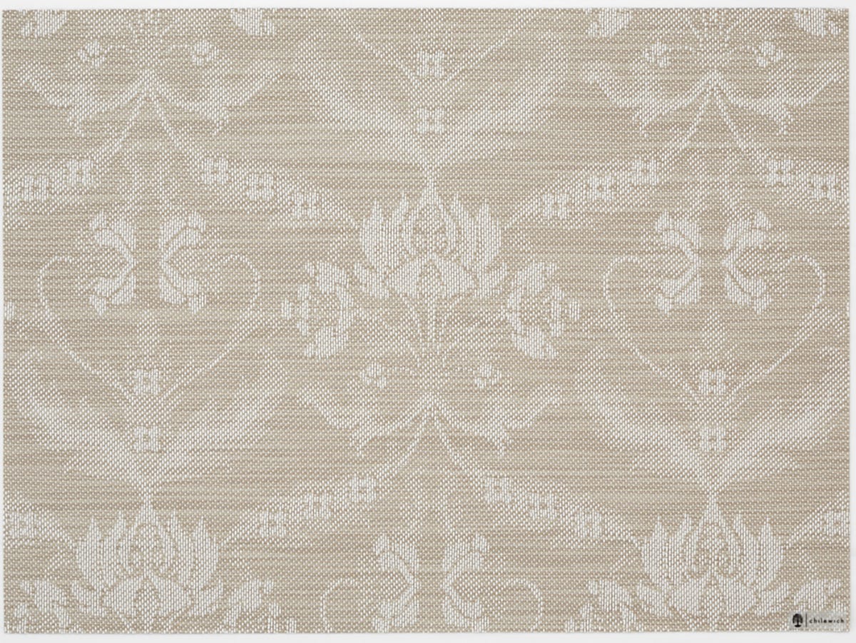 Flax Damask Rectangle Placemat 