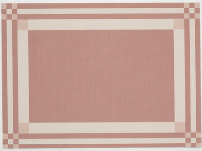 Handkerchief Compact Rectangle PlacematBurnt Coral color