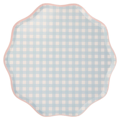 Gingham Paper Plates by Meri Meri