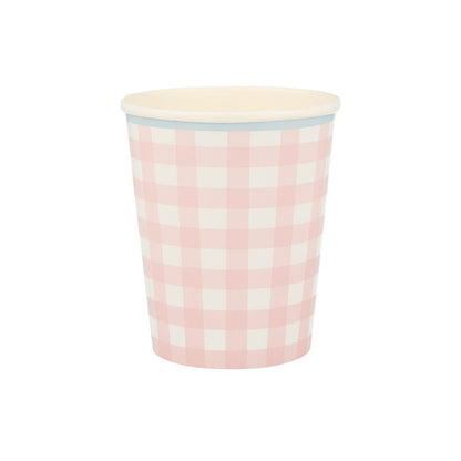 Gingham Cups