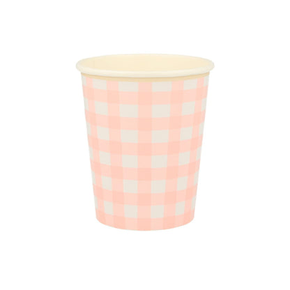 Gingham Cups