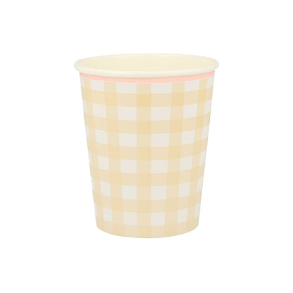 Gingham Cups