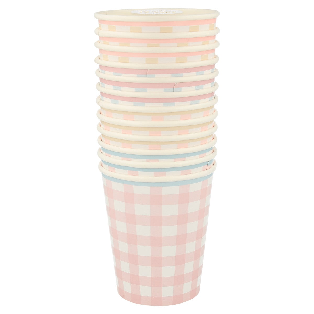 Gingham Cups