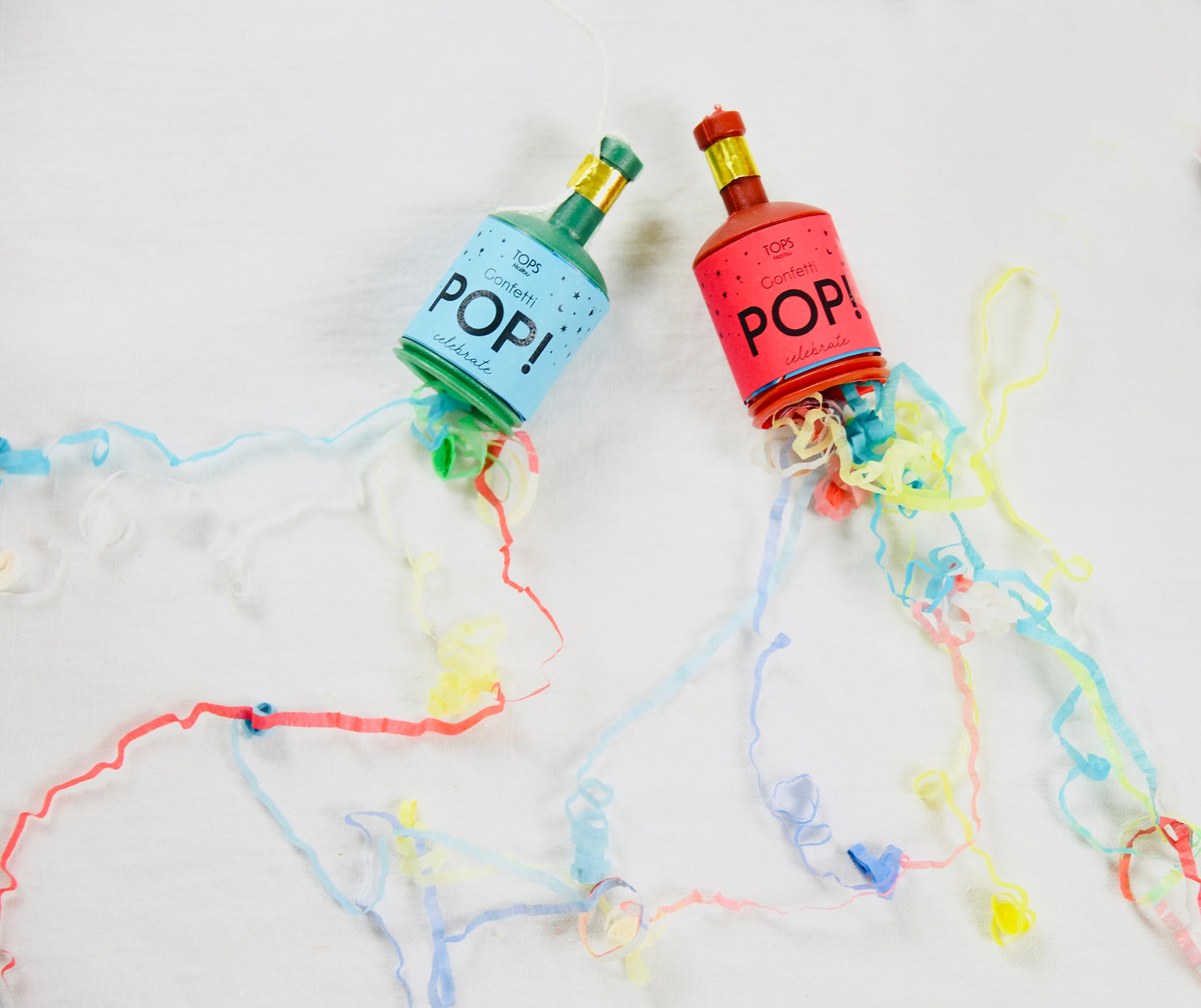 2  popped confetti pops