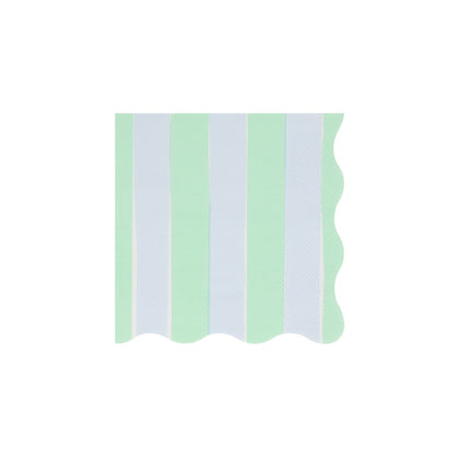 Small Pastel Stripe Paper Napkins