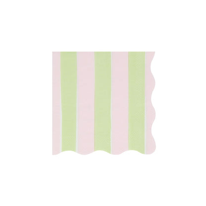 Small Pastel Stripe Paper Napkins