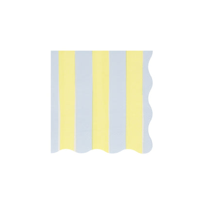 Small Pastel Stripe Paper Napkins