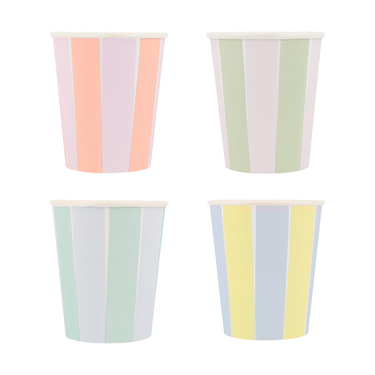 Pastel Stripe Cups by Meri Meri