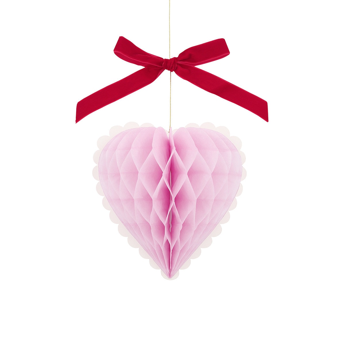 Honeycomb Heart Decorations by Meri Meri