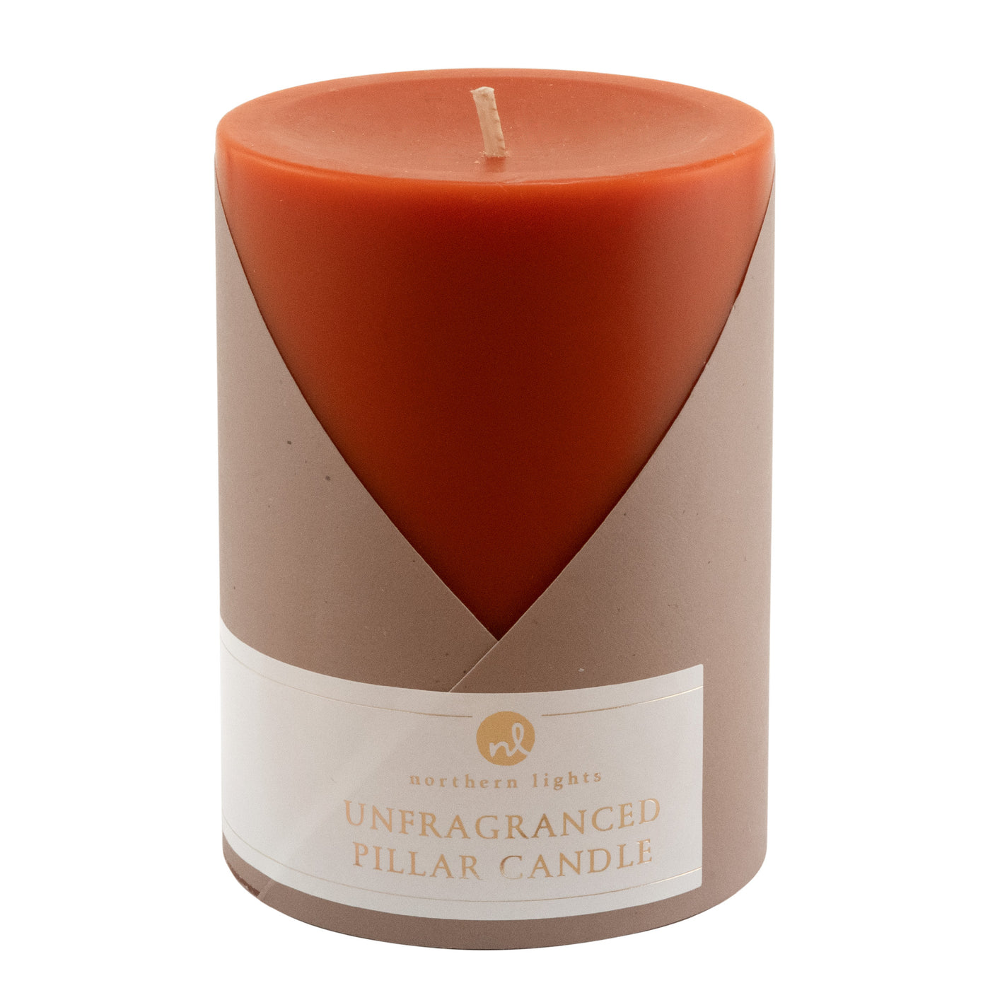 Terracotta Pillar Candle with packaging