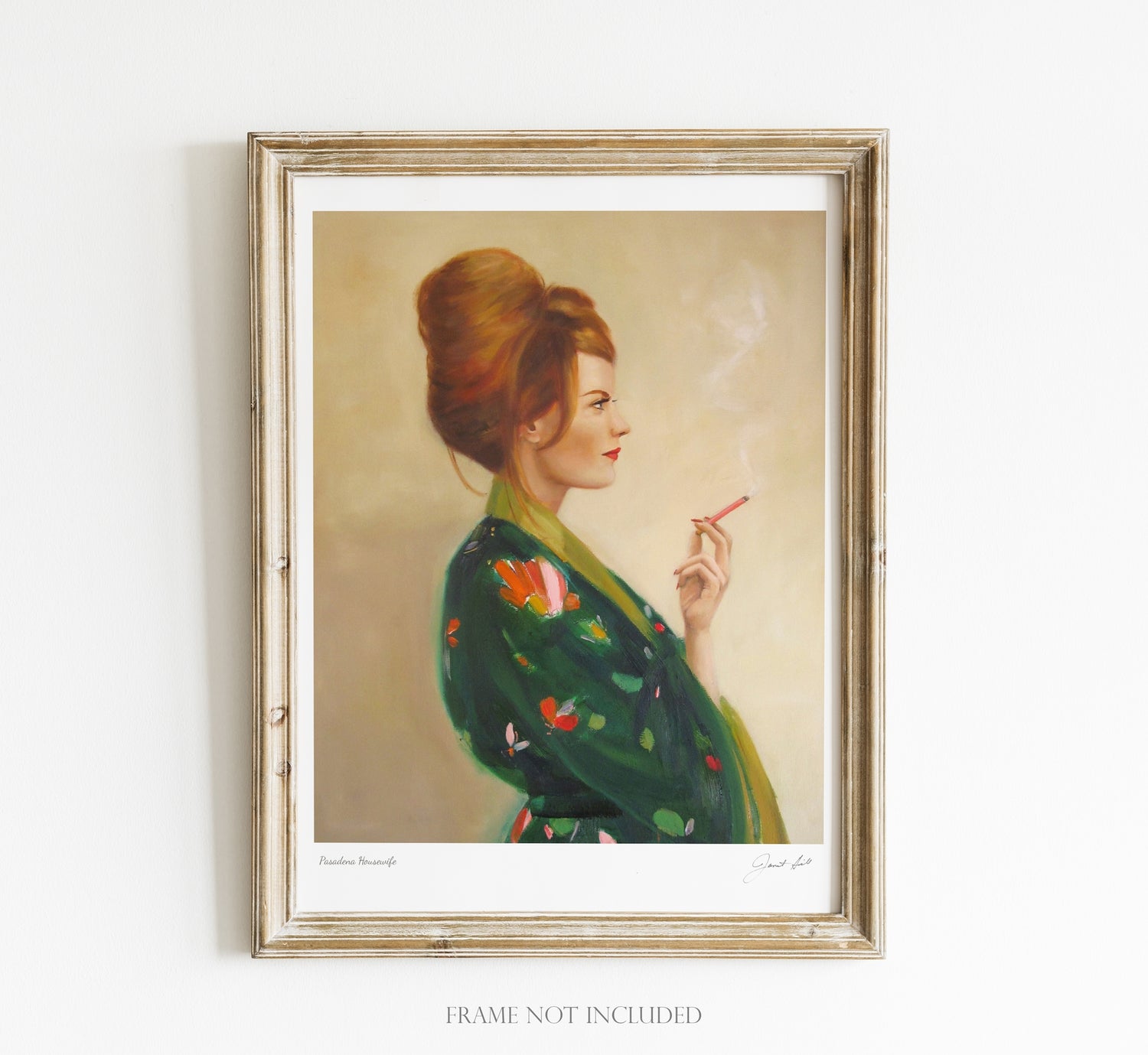 Pasadena Housewife Small Art Print