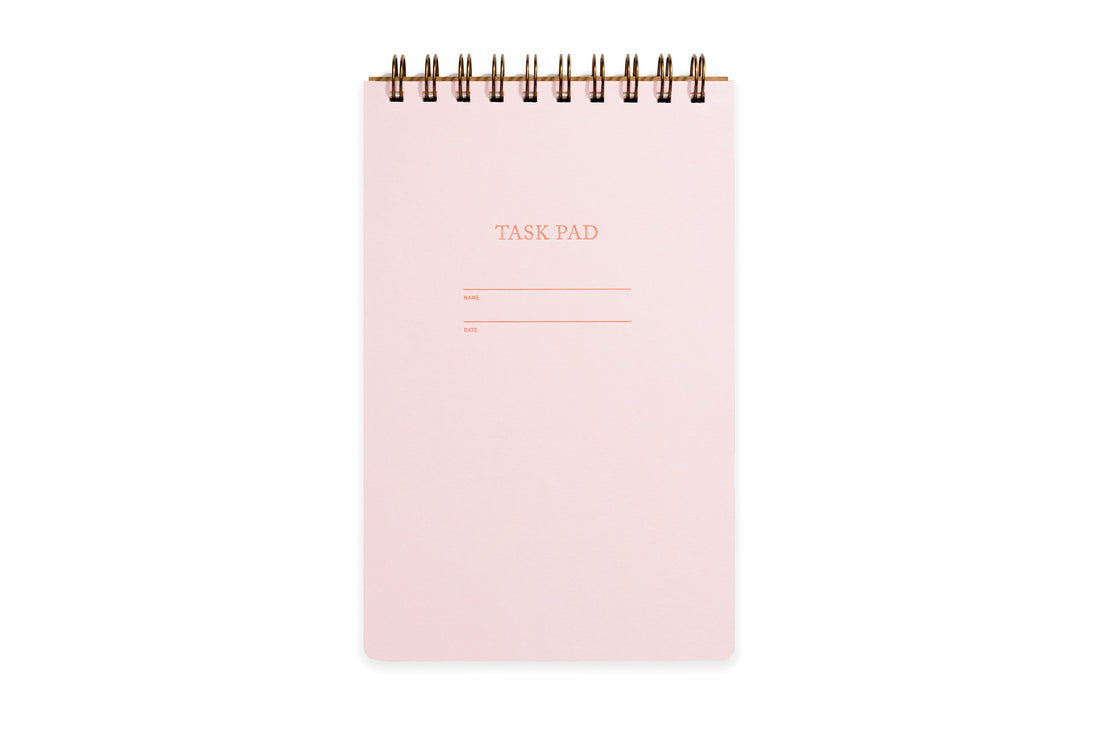 Front Cover of the Pink Lemonade Task Pad. 