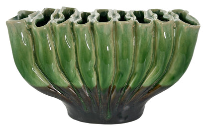 Ceramic Fakir Green Vase