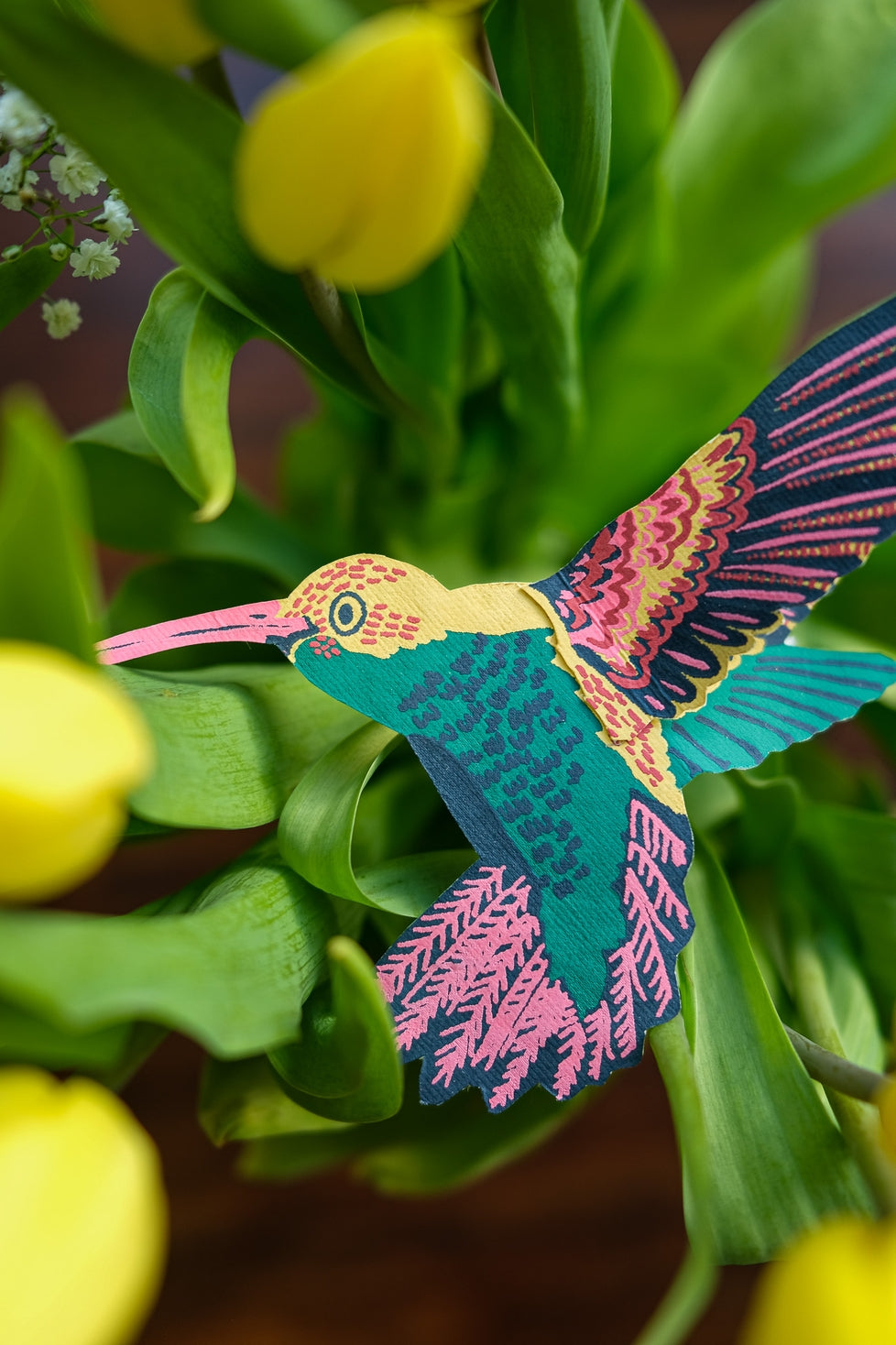 Hummingbird Greeting Card by East End Press. 