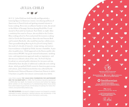 Inside cover of Julia Child Notebooks