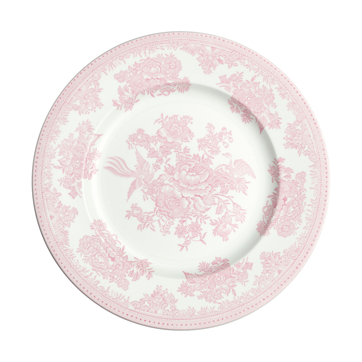 Pink Asiatic Pheasant Dinner Plate.