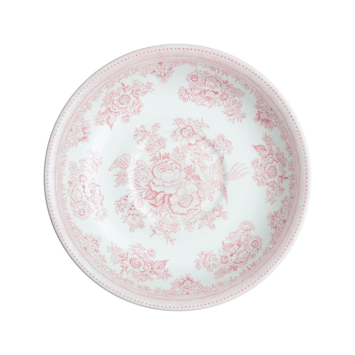 Pink Asiatic Pheasant Breakfast Saucer.