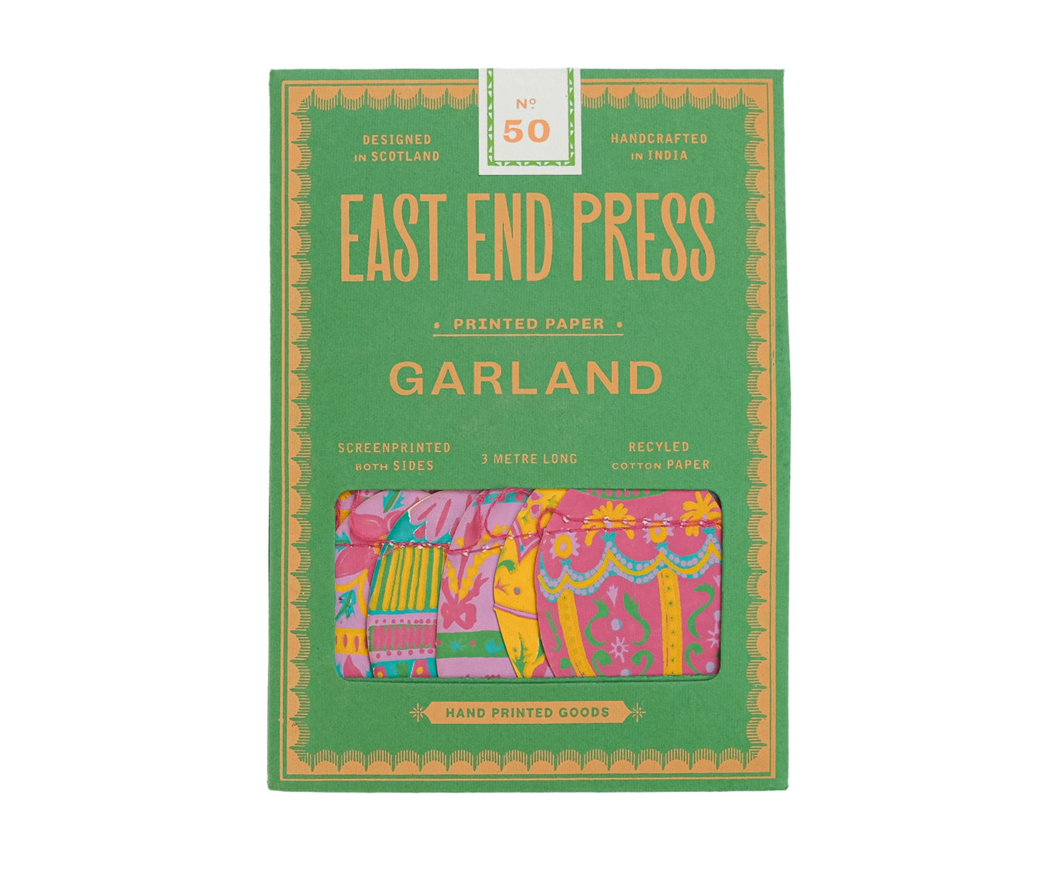 Easter Egg Garland packaging by East End Press. 