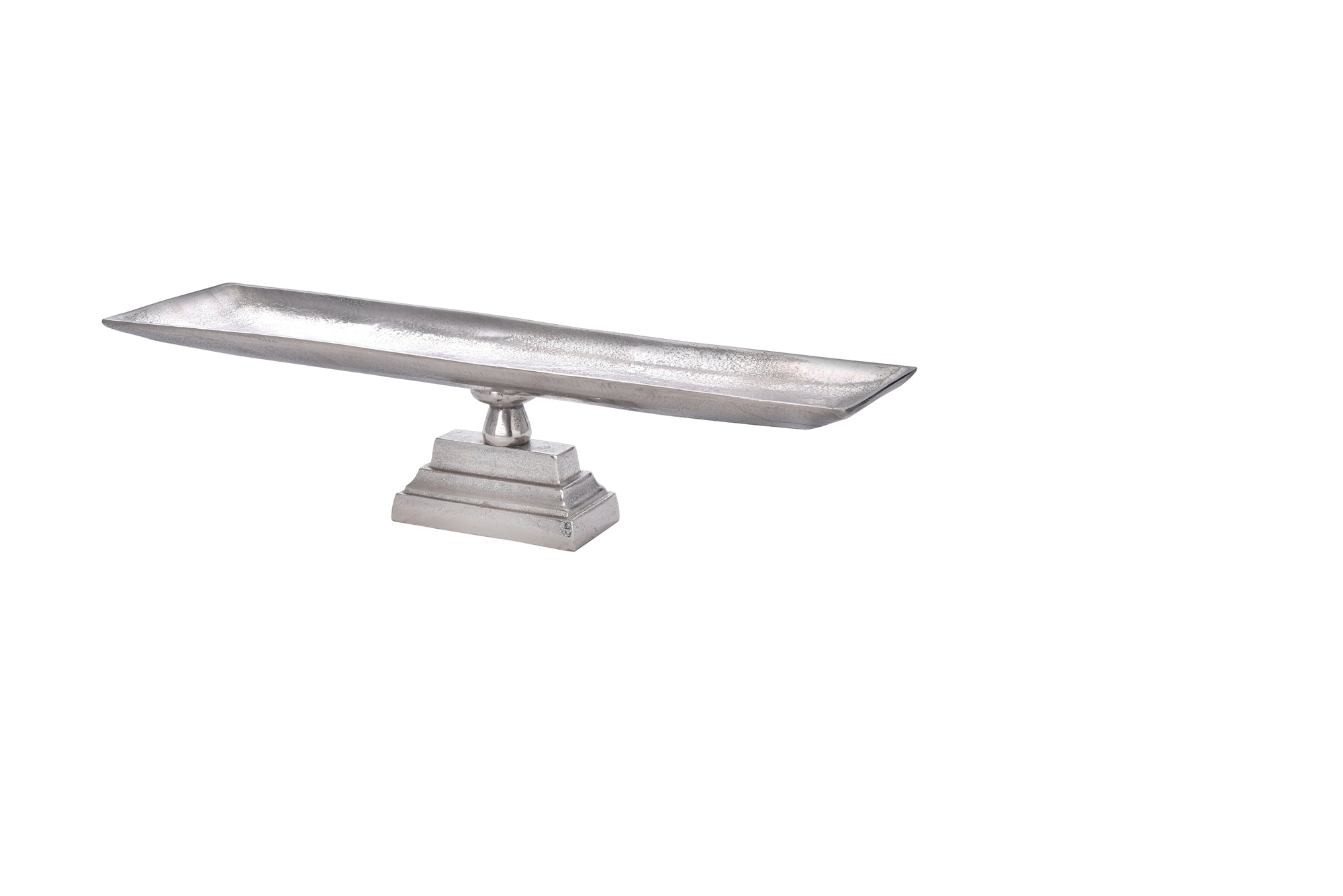 Footed Aluminum Nickel Tray