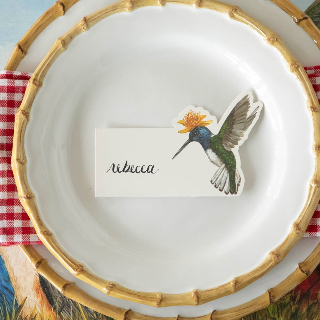 Hummingbird Place Card