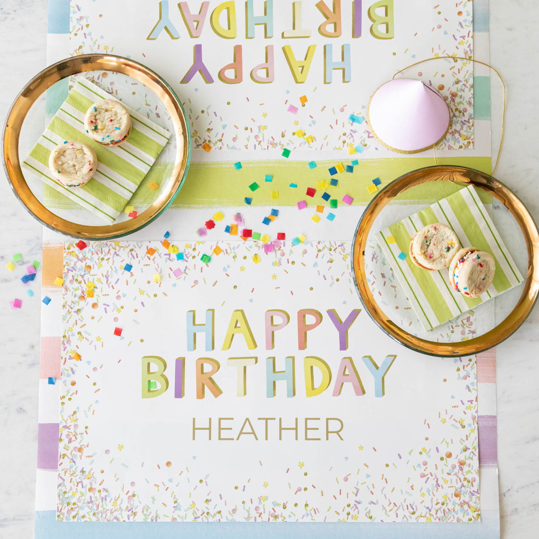 Happy Birthday Sprinkles Personalized Placemat