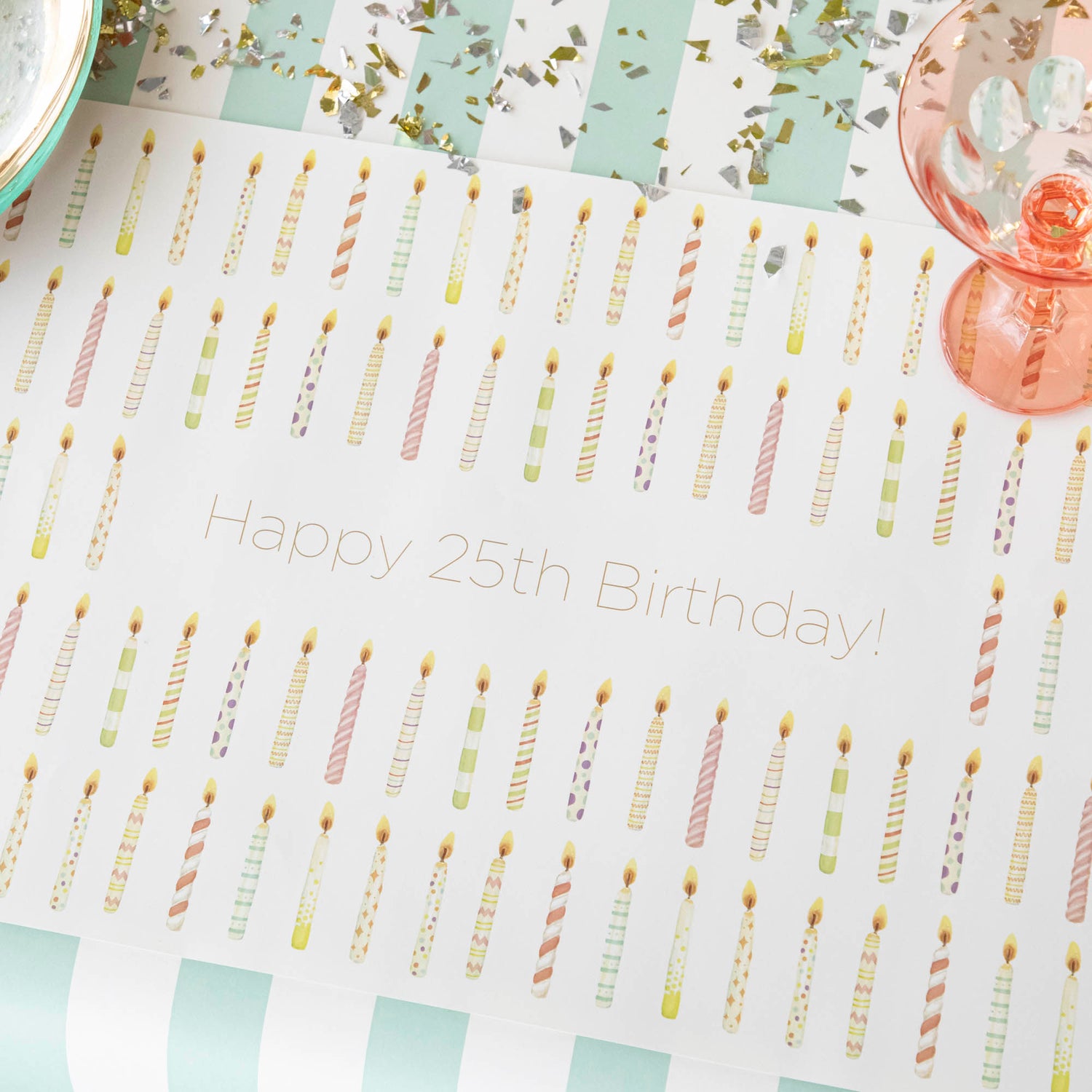 Birthday Candles Personalized Placemat