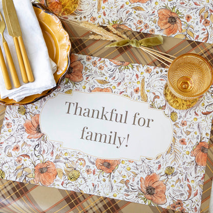 Autumn Arrangement Personalized Placemat