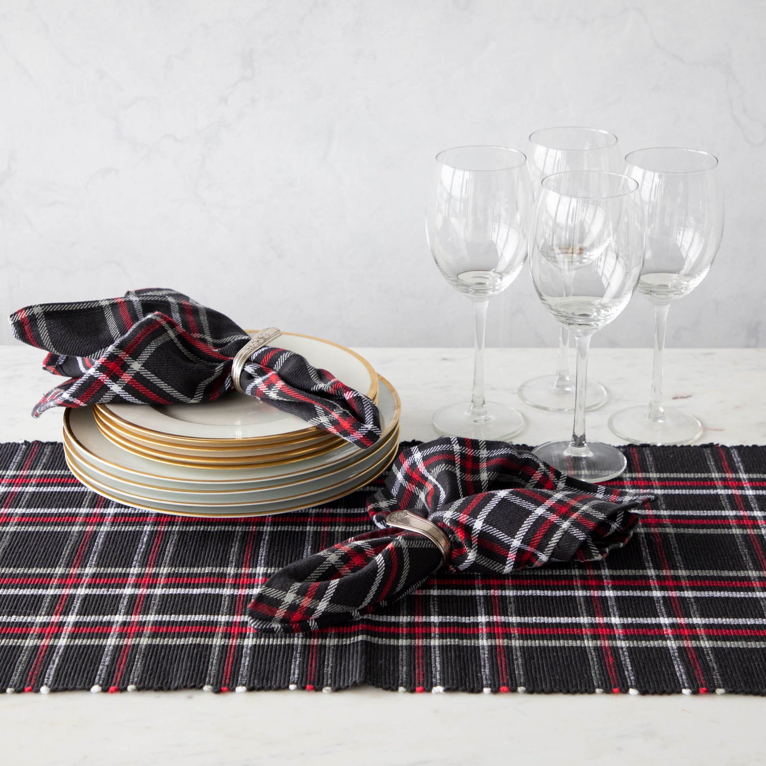 Holiday Plaid Napkins