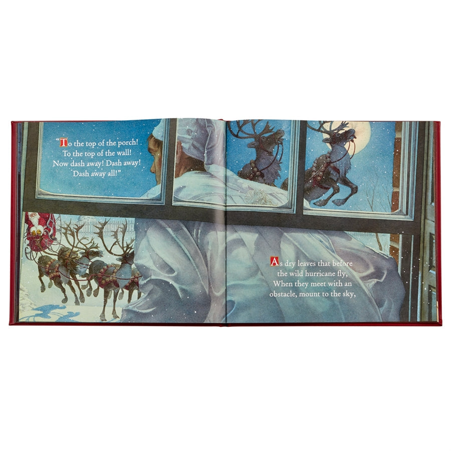 Inside illustration of Night Before Christmas book