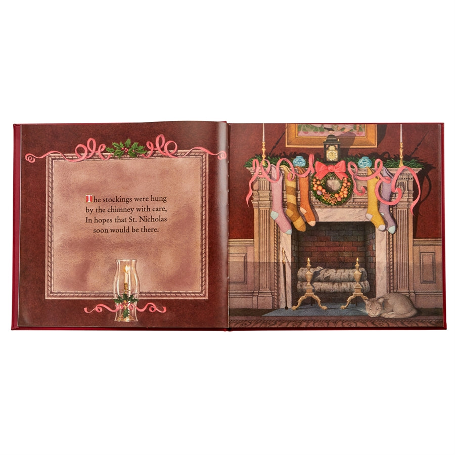 Inside illustration of Night Before Christmas book