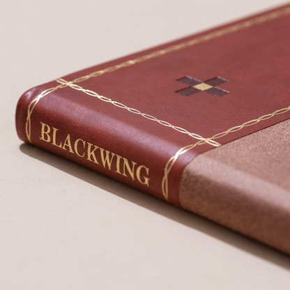 Close up of the Blackwing Volume 574 spine.  