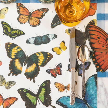 Butterfly Placemat on a spring themed table setting.