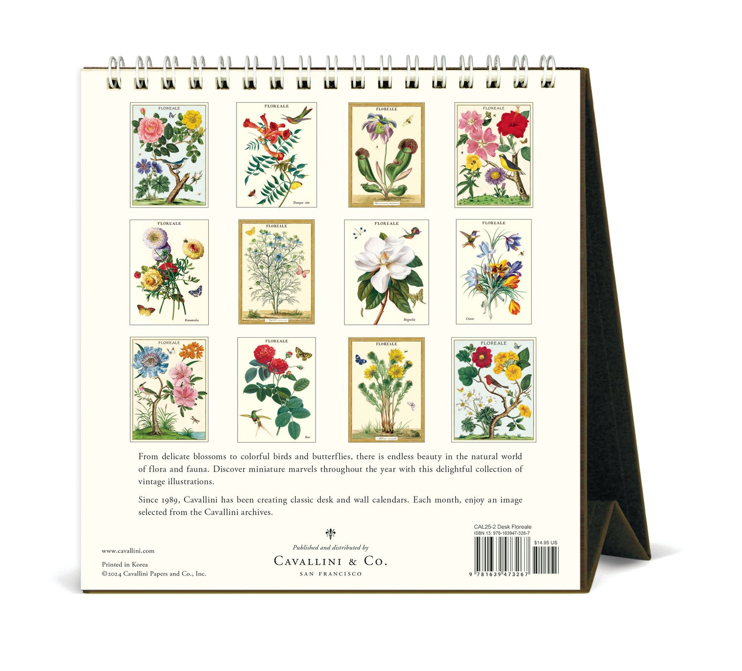 Floreale 2025 Desk Calendar