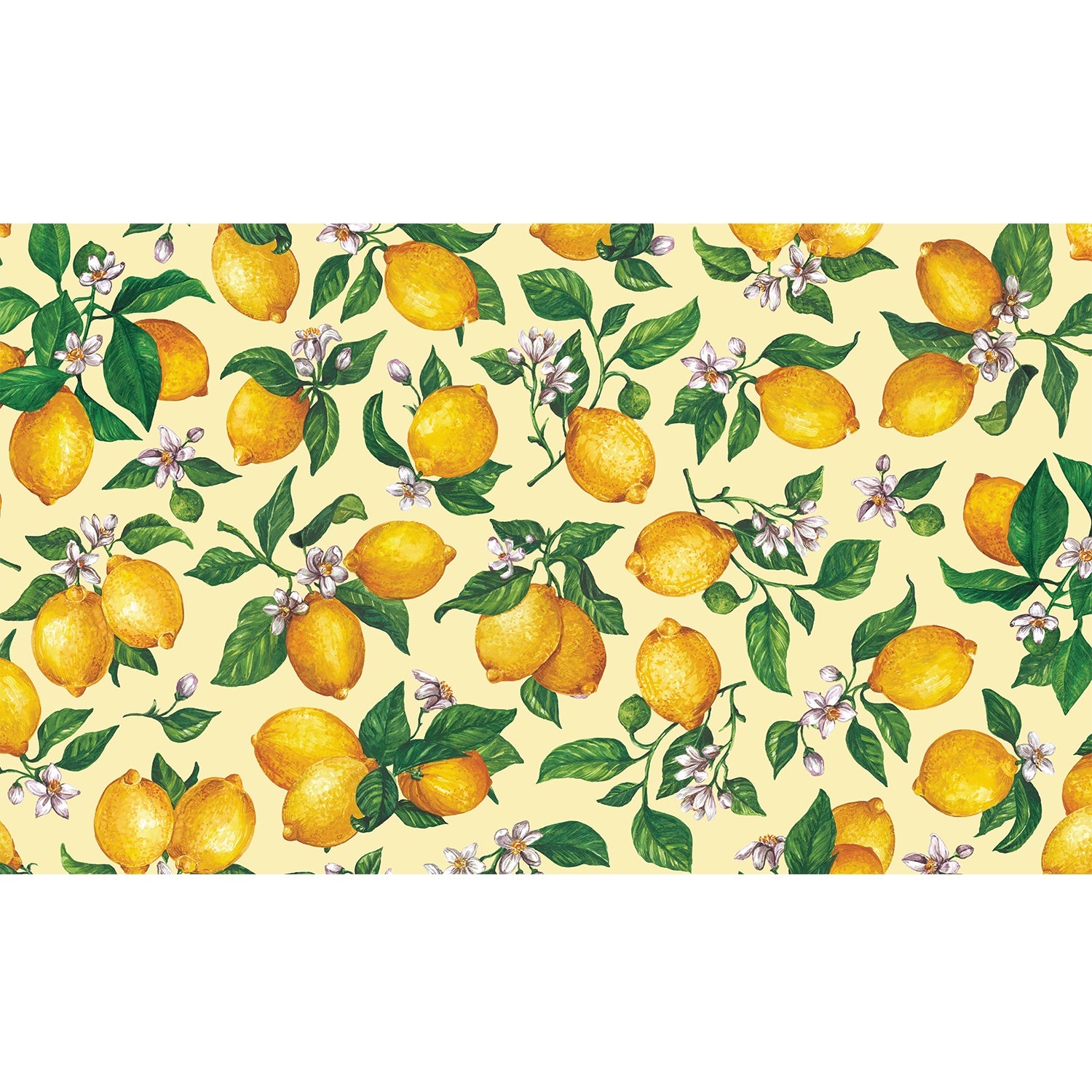 Lemons Vinyl Floor Mat