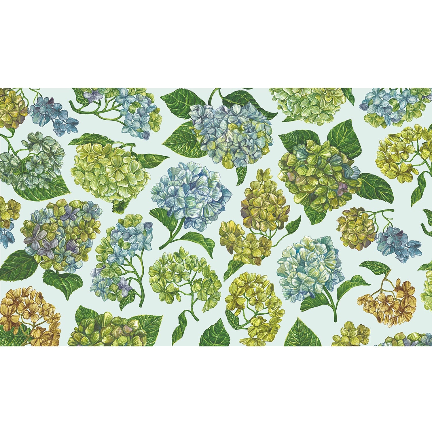 Hydrangeas Vinyl Floor Mat