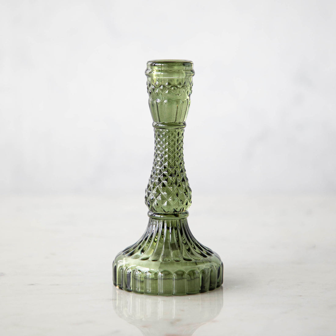 Vintage Green Candlestick