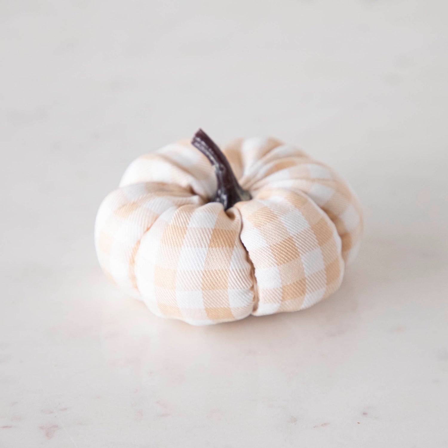 Check Fabric Pumpkin