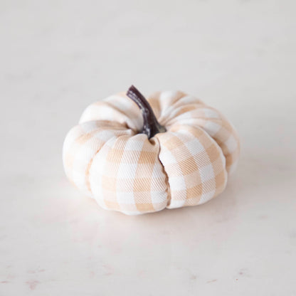 Check Fabric Pumpkin