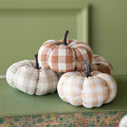 Check Fabric Pumpkin