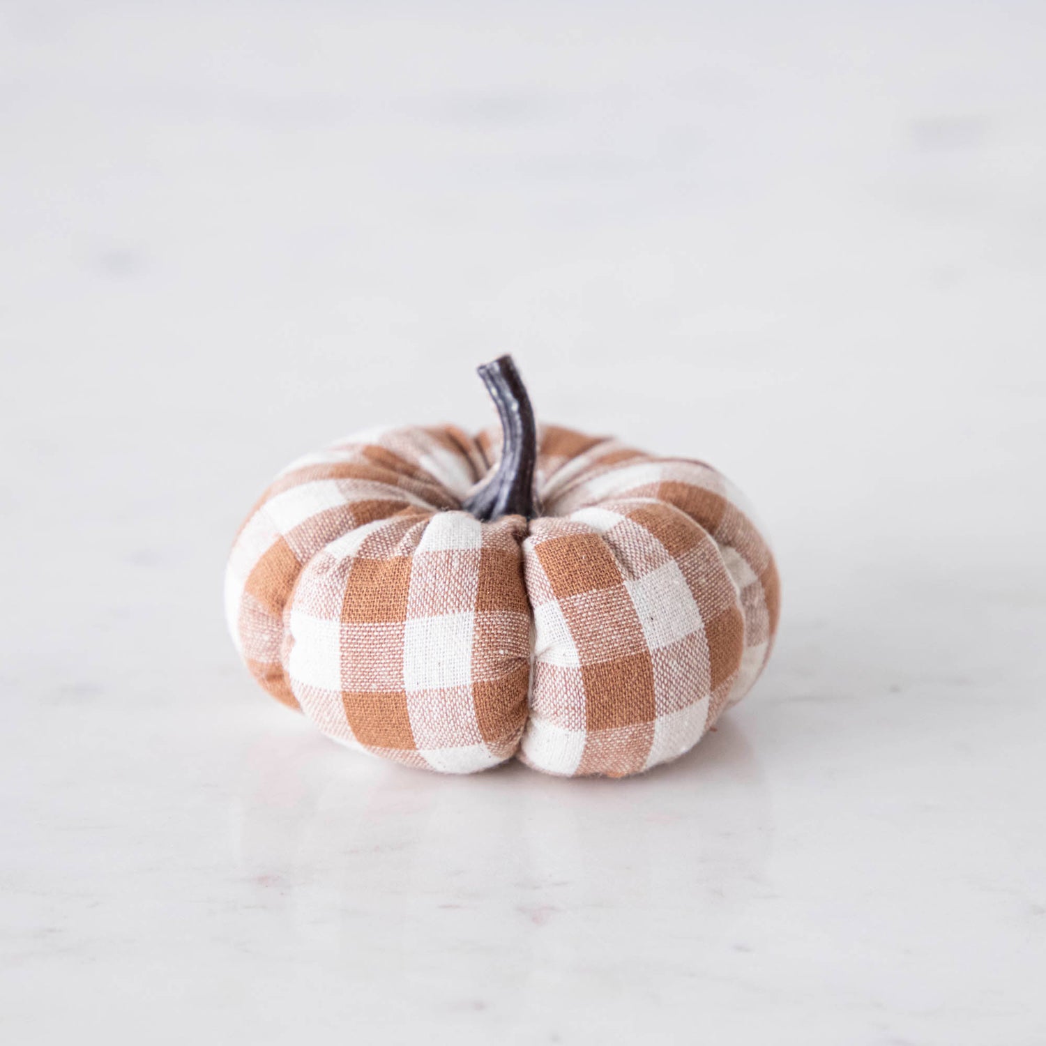 Check Fabric Pumpkin