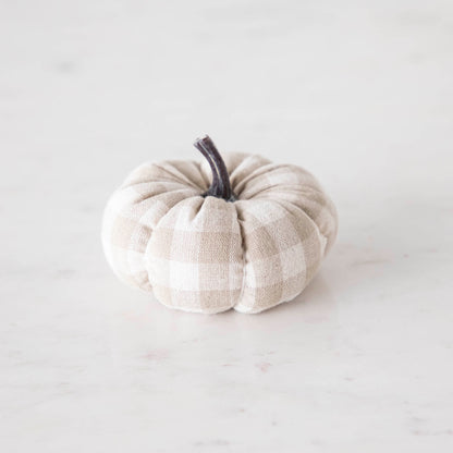 Check Fabric Pumpkin