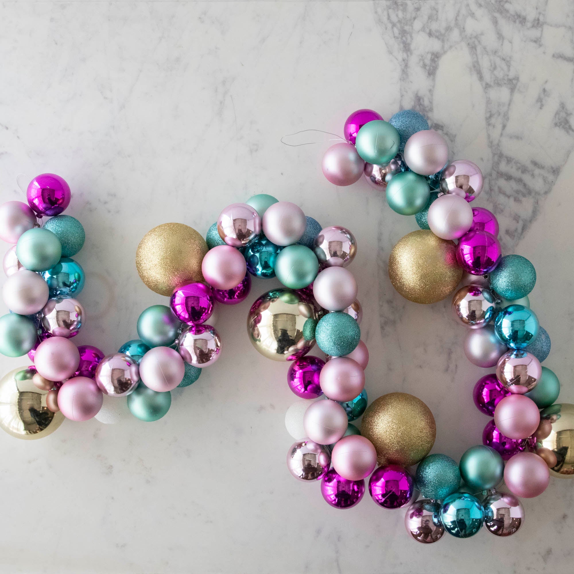 Pastel Collected Ornament Garland