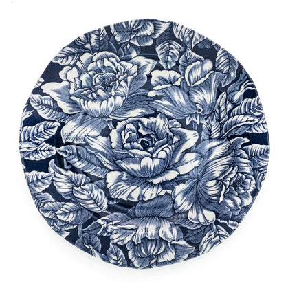 Burleigh Ink Blue Hibiscus Dinnerware Small Plate